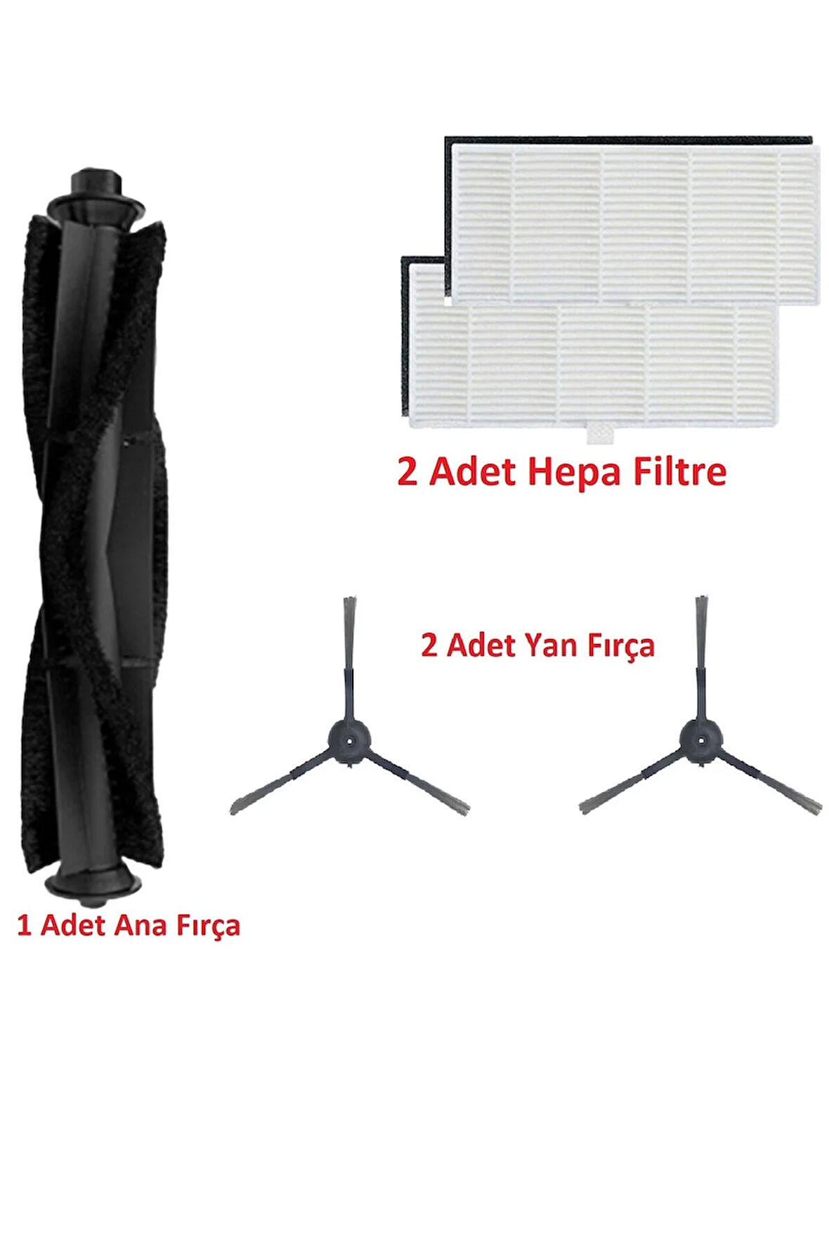 VIOMI S9 ve VIOMI M7 Pro Uyumlu Yedek Hepa Filtre Fırça Seti