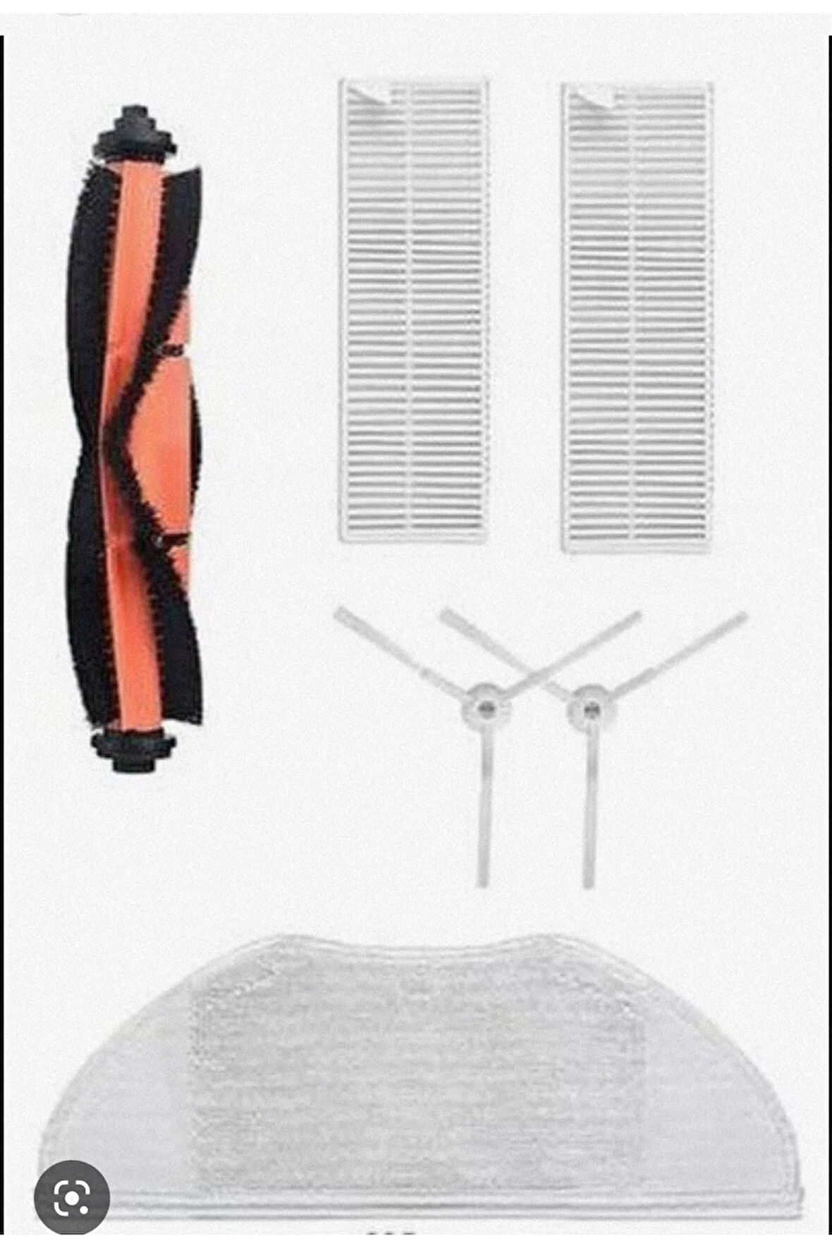 Mi Robot Vacuum Mop Essential Mjstg1 Modeli Ile Uyumlu Yedek Hepa Filtre Fırça Seti