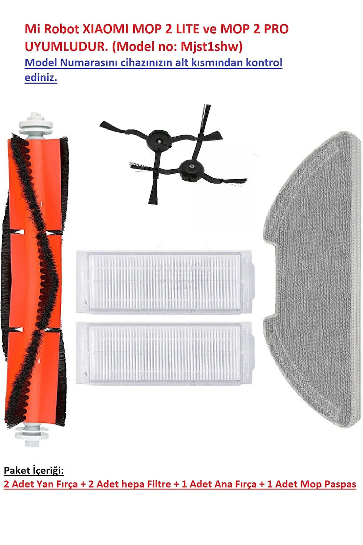 Xiaomi Mop 2 Pro ve Mop 2 Lite Uyumlu Yedek Parçaları (MJST1SHW Modeli)