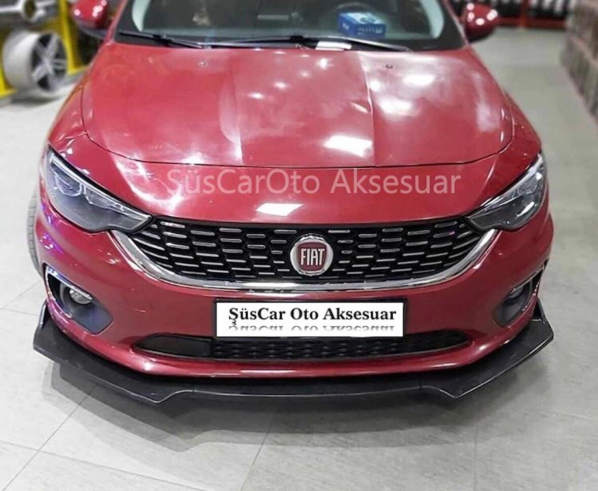 Fiat Egea Esnek 3 Parça ABS Lip Piano Black Flaplı Kanatlı