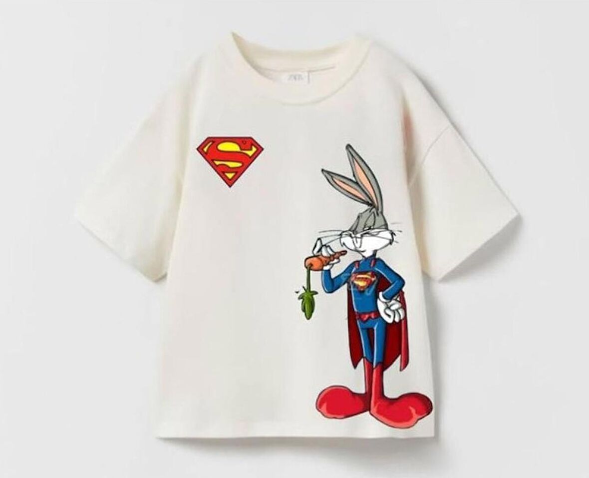 livaliva 3550 %100 Pamulu Erkek Çocuk Baskılı Şort Takım - KREM - 2-3 YAŞ