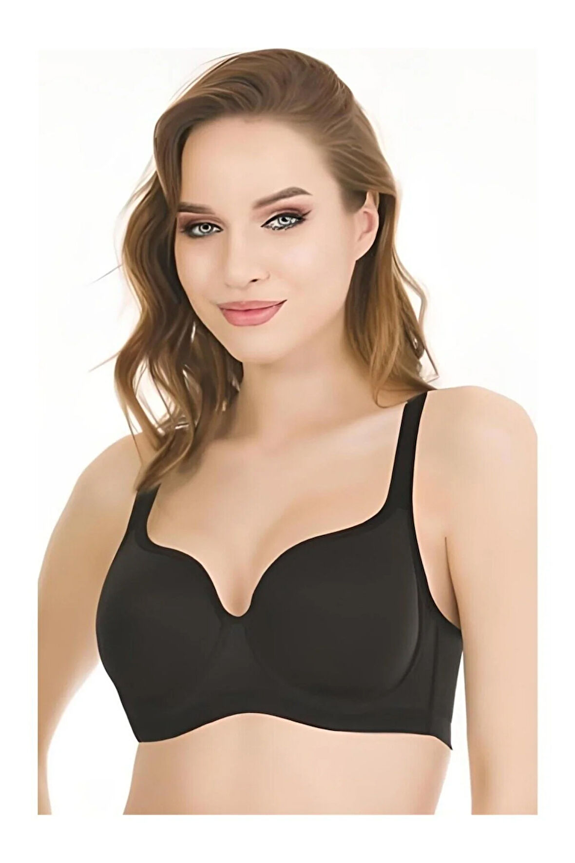 Le Jardin 9720 C Cup Toparlayıcı Ultra Soft Siyah Sütyen