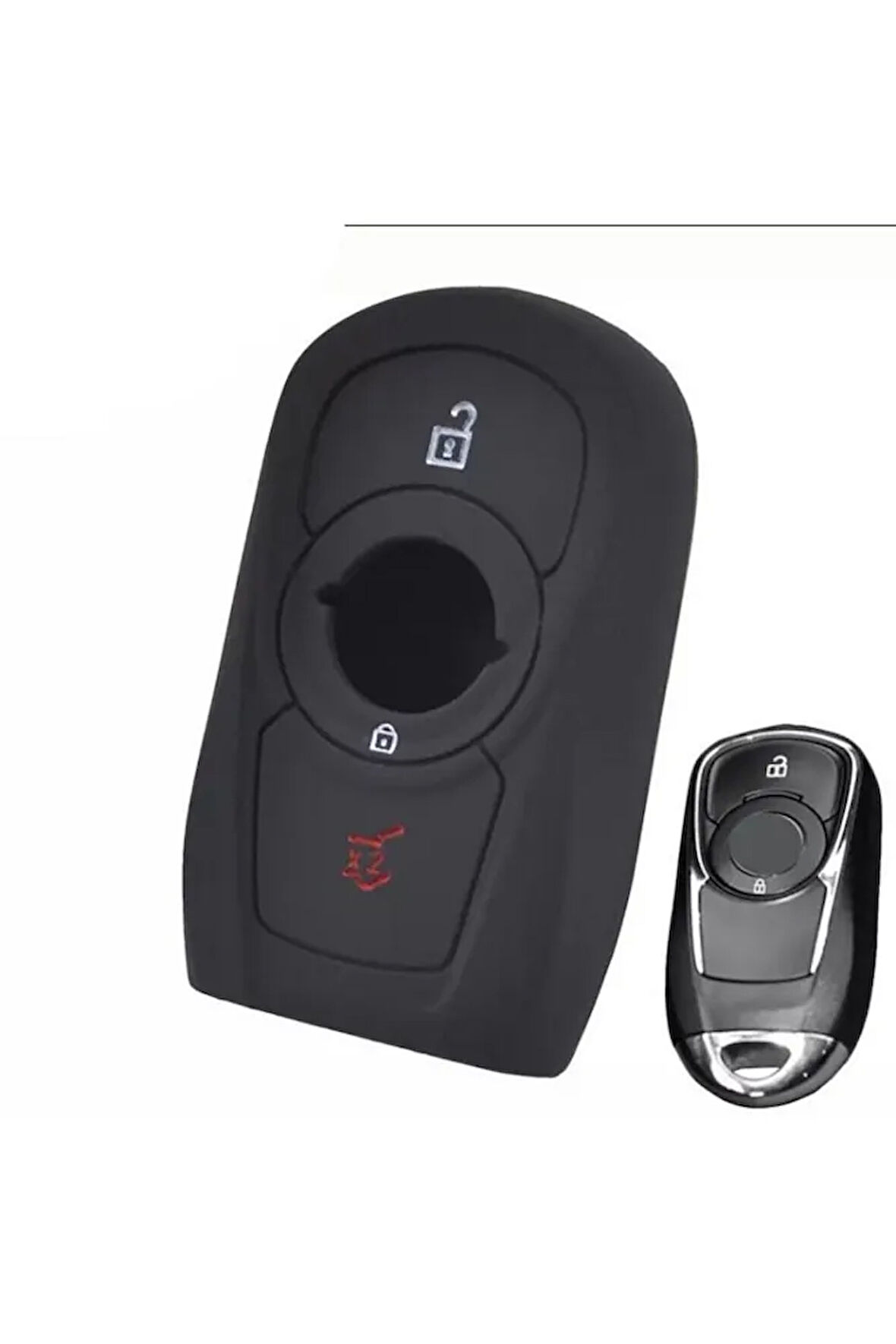 Opel Astra K Insignia Grand Silikon Anahtar Koruma Kılıfı Sustasız Anahtarsız Çalıştırma Modeli