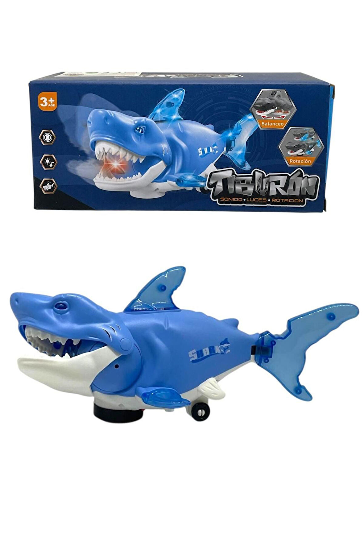 Pilli Sesli Işıklı Figür Köpek Balığı