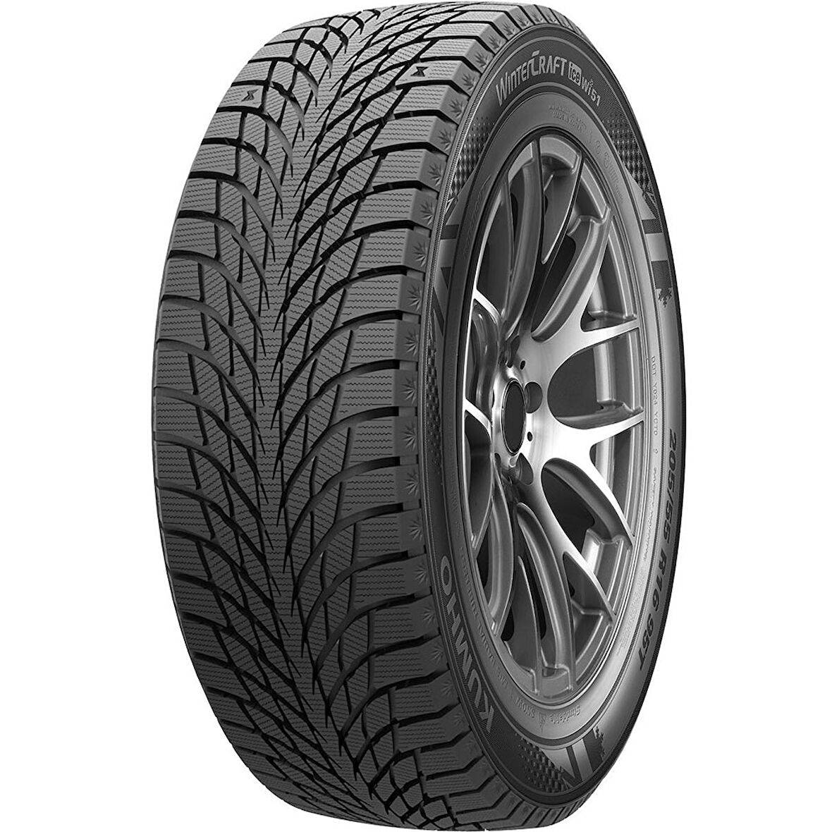 Kumho 255/40R19 100T XL (Çivi Delikli) WinterCraft Ice WI51 Kış Lastiği (Üretim Yılı: 2024)