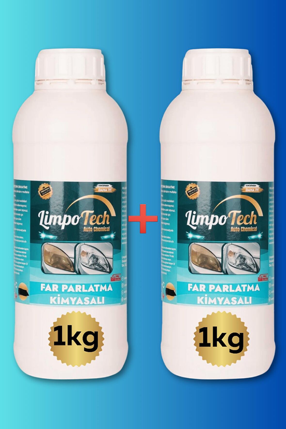 Buharlı Far Temizleme Sıvısı, Far Kimyasalı, Far Parlatıcı, Kloroform, Araba Farı Parlatıcı  2kg