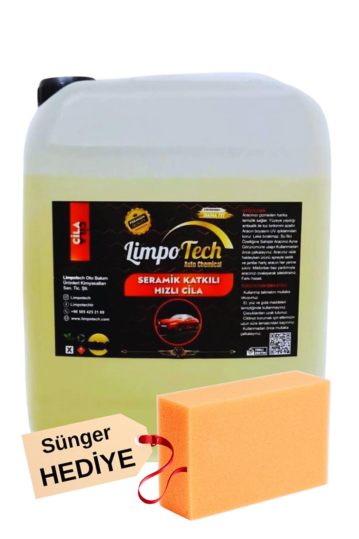 Limpotech Hızlı Cila , Wax , Boya Koruma , Islak Cila Seramik Katkılı  5 kg Yıkama Sonrası Kullanım