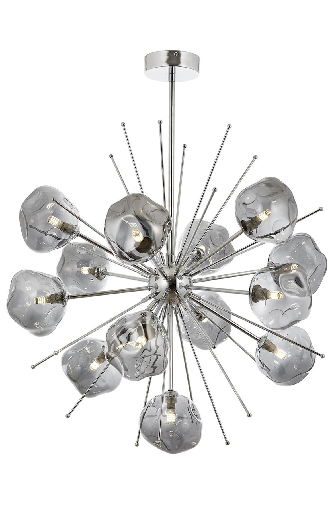 AVONNI AV-60212-13K Krom Kaplama Modern Avize G9 Metal Cam 70cm