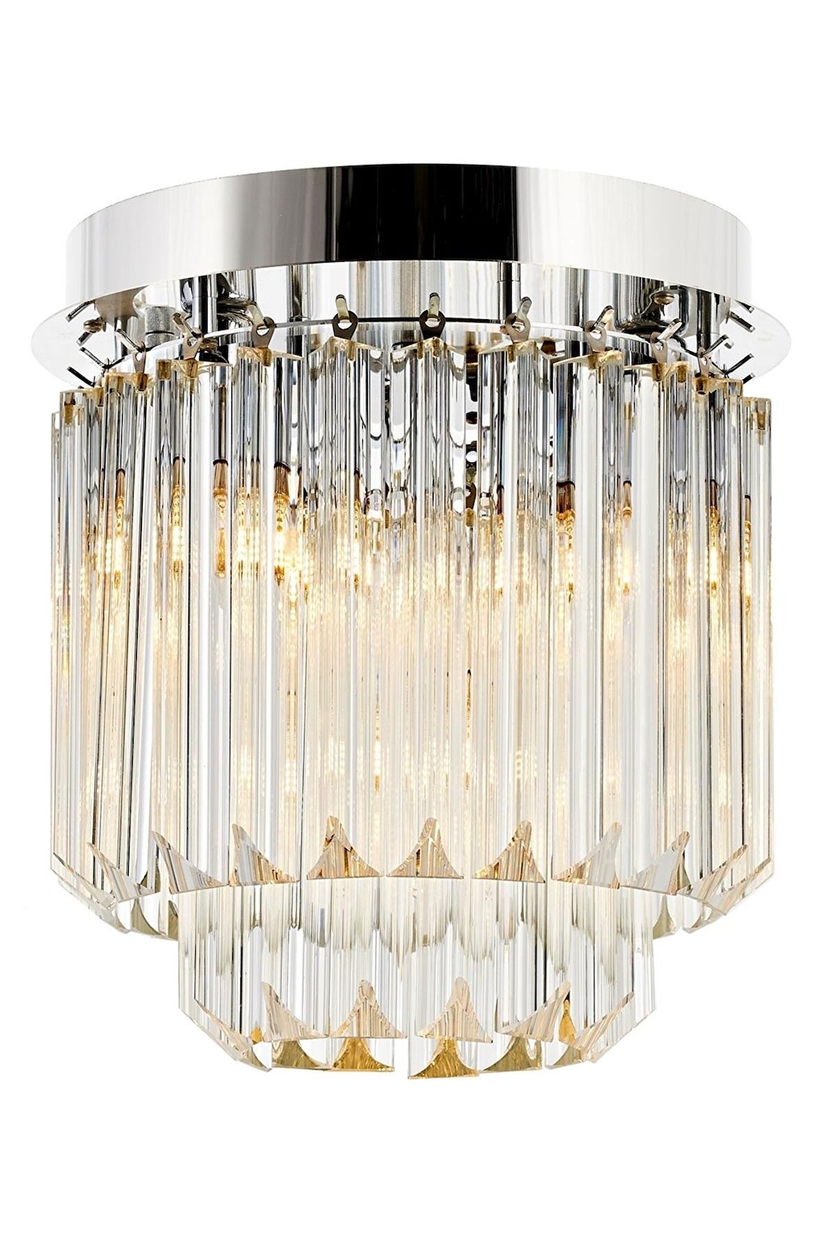 AVONNI AR-60298-K30 Krom Kaplama Klasik Avize E14 Metal Kristal 30cm