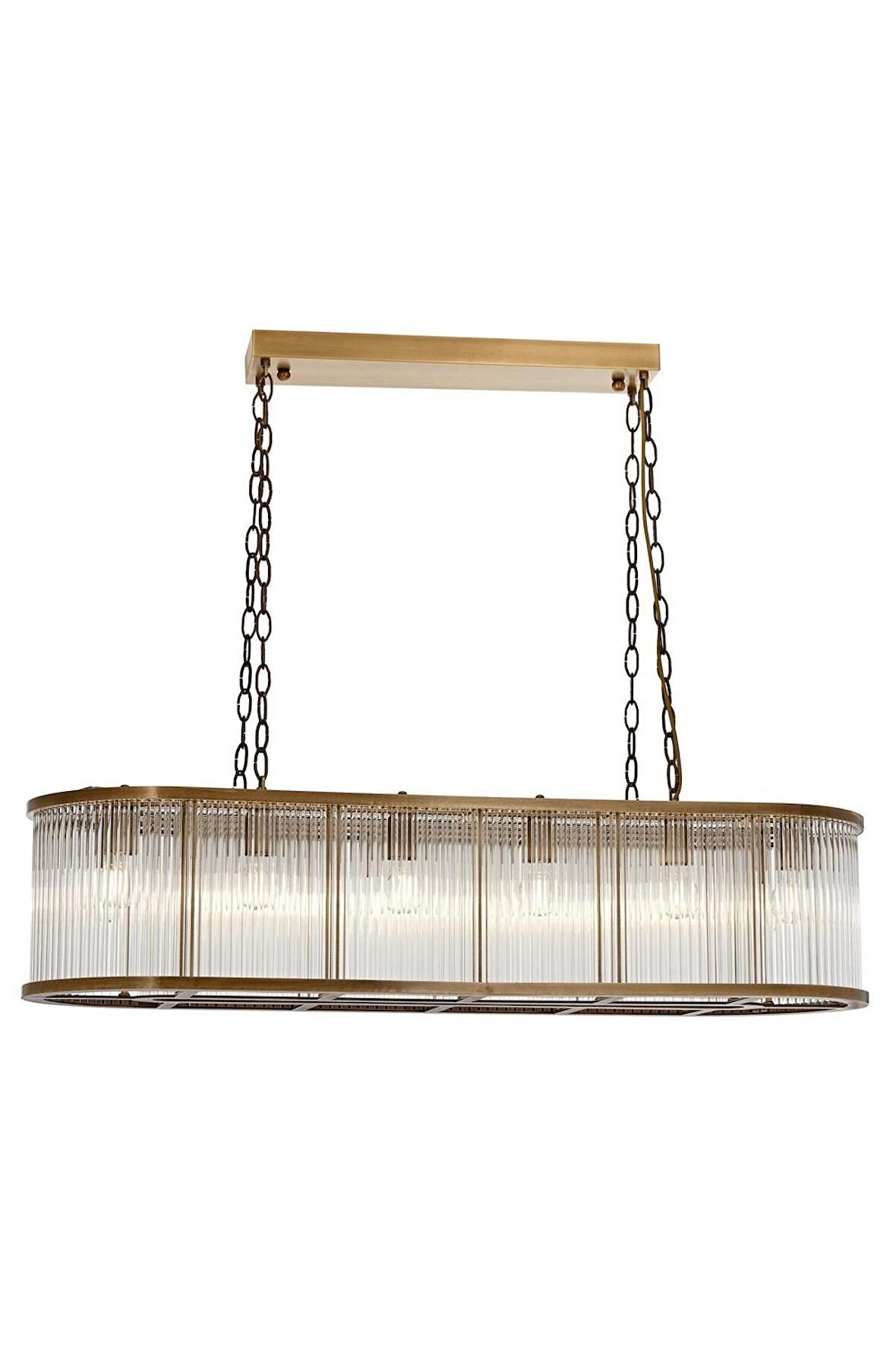 AVONNI AV-60355-E120X40 Eskitme Kaplama Modern Avize E27 Metal Cam 120x40cm