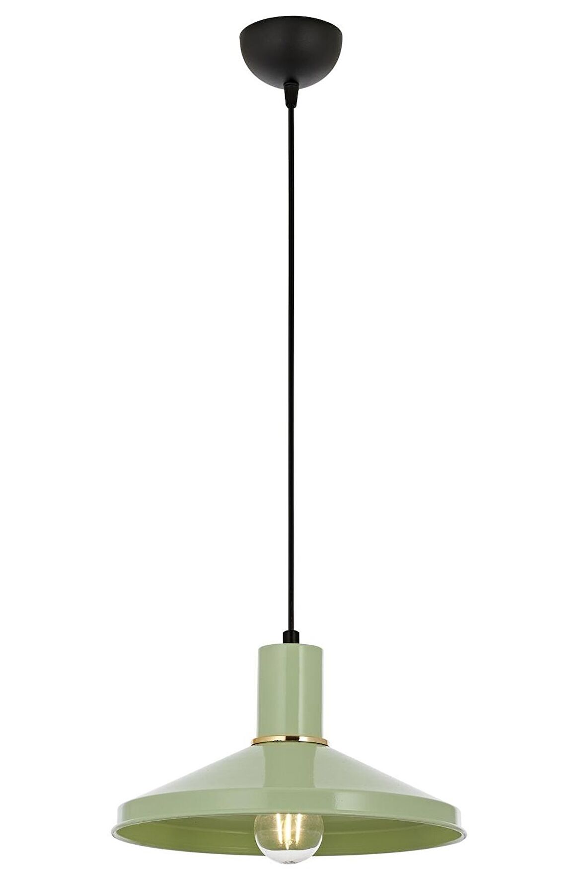 AVONNI AV-4106-M24-GREEN Yeşil Boyalı Modern Avize E27 Metal 30cm
