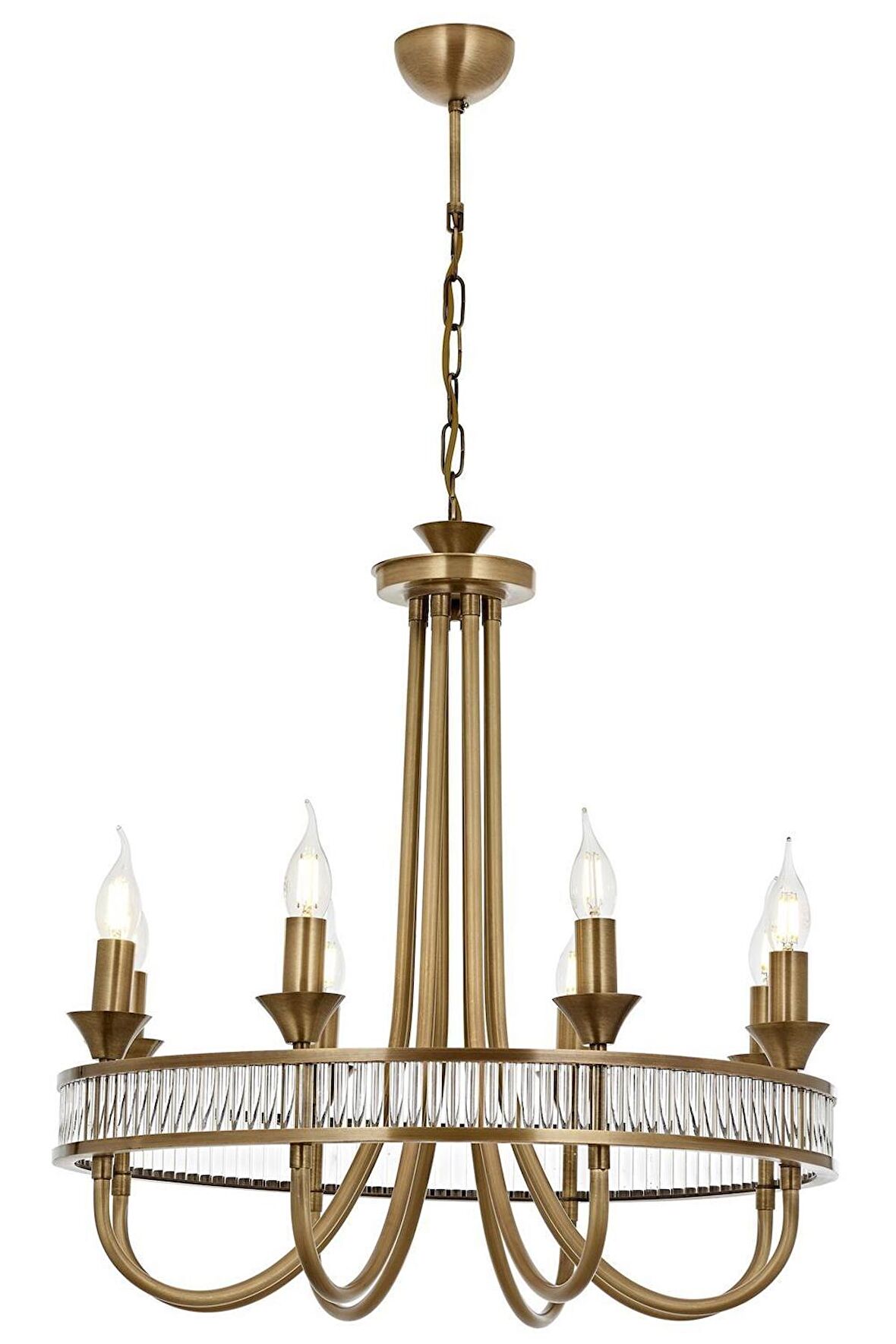 AVONNI AV-60378-8E Eskltme Kaplama Modern Avize E14 Metal Kristal 60cm