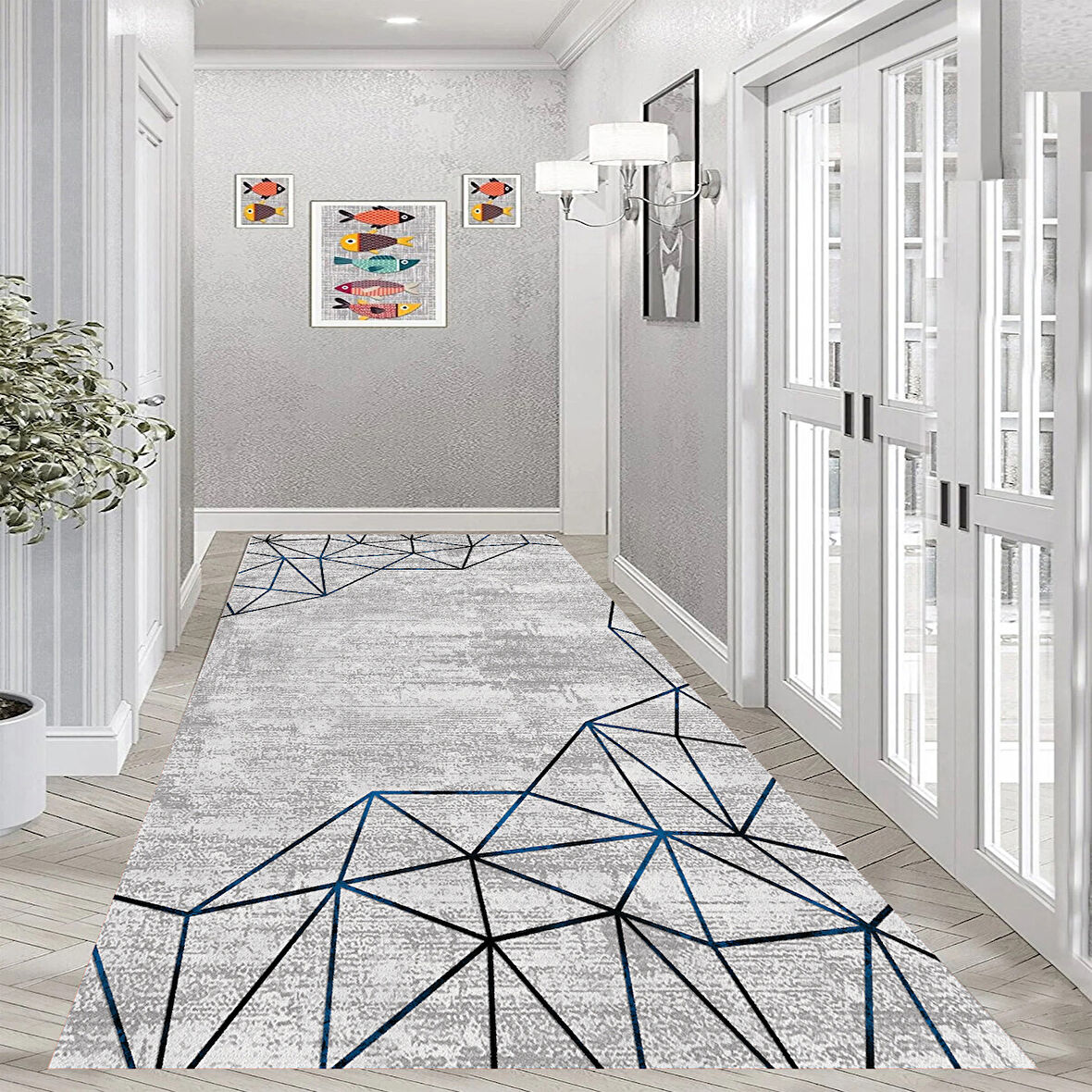 Eliana Home Dijital Baskı Yıkanabilir Kaymaz Taban Salon Halısı Ve Yolluk LN014-FNL268