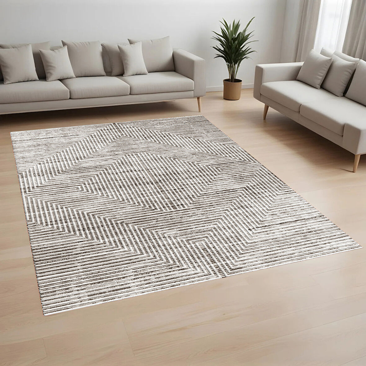 Eliana Home Dijital Baskı Yıkanabilir Kaymaz Taban Salon Halısı Ve Yolluk LN021-FNL276