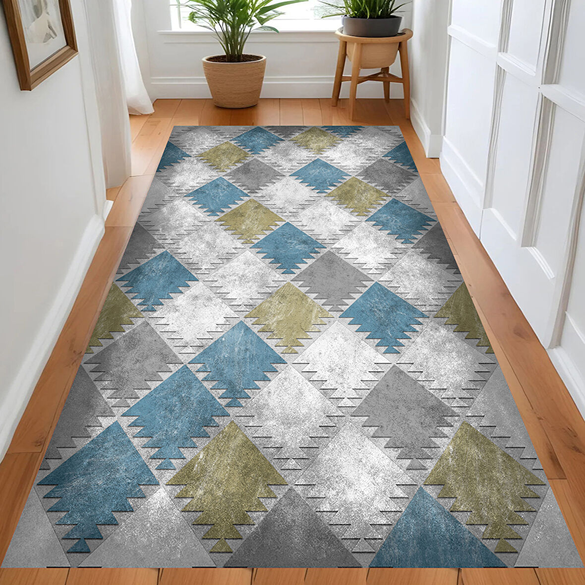 Eliana Home Dijital Baskı Yıkanabilir Kaymaz Taban Salon Halısı Ve Yolluk LN044-FNL315