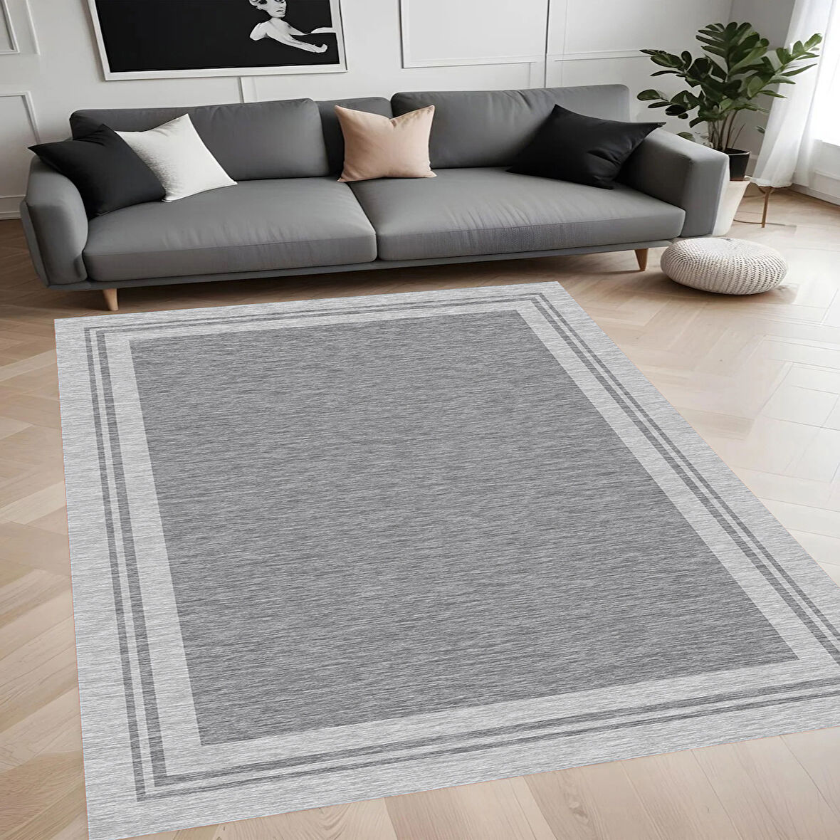 Eliana Home Dijital Baskı Yıkanabilir Kaymaz Taban Salon Halısı Ve Yolluk LN075-FNL348