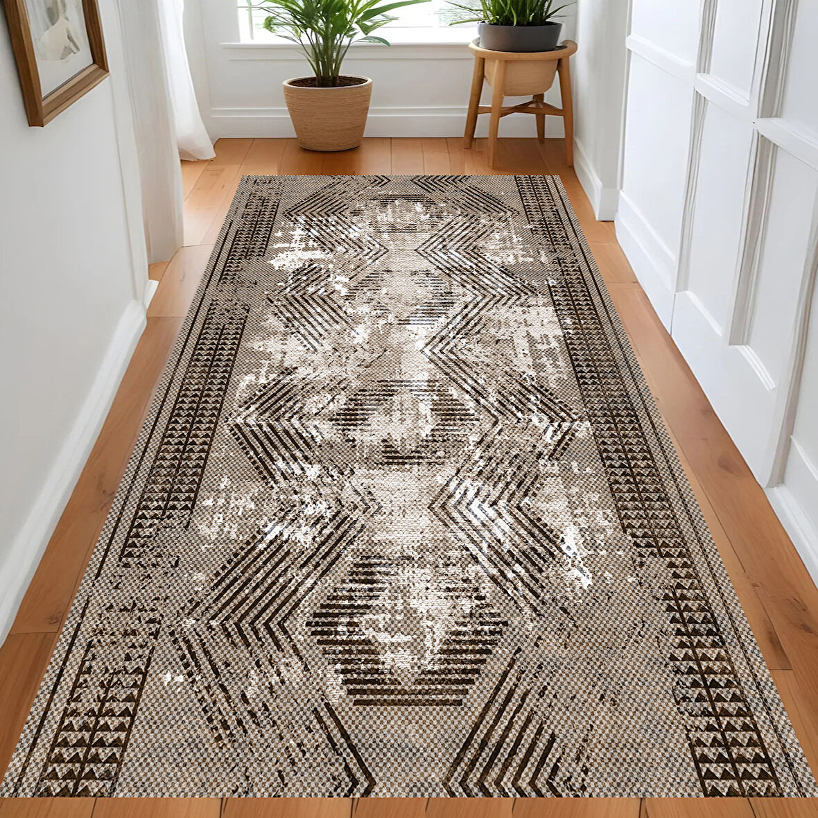 Eliana Home Dijital Baskı Yıkanabilir Kaymaz Taban Salon Halısı Ve Yolluk LN078-FNL352