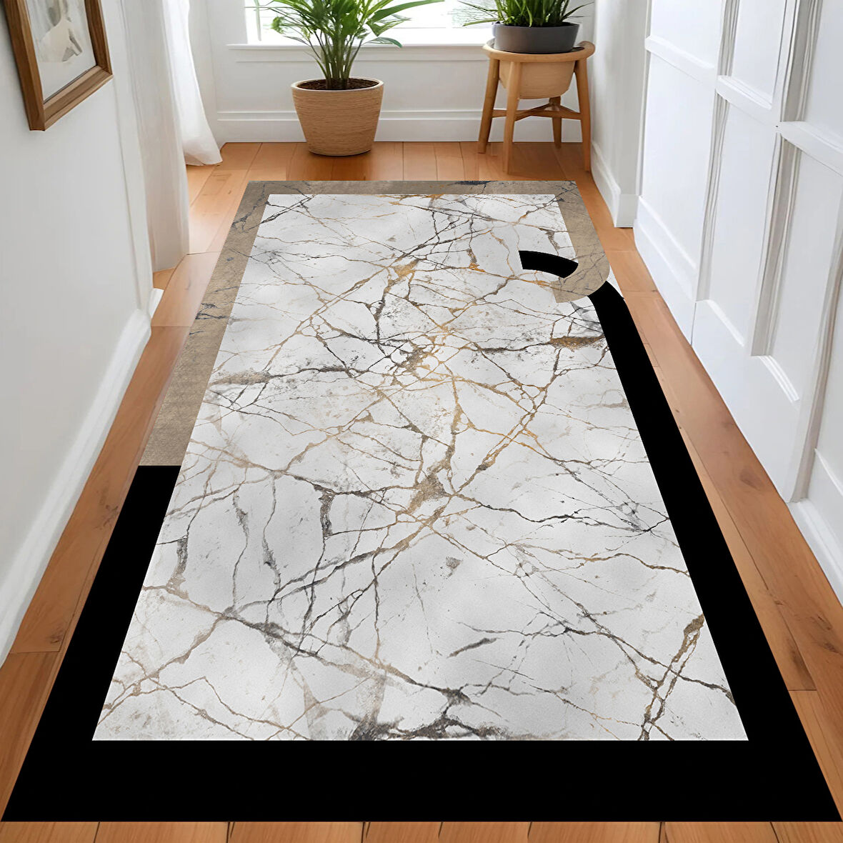 Eliana Home Dijital Baskı Yıkanabilir Kaymaz Taban Salon Halısı Ve Yolluk LN084-FNL371