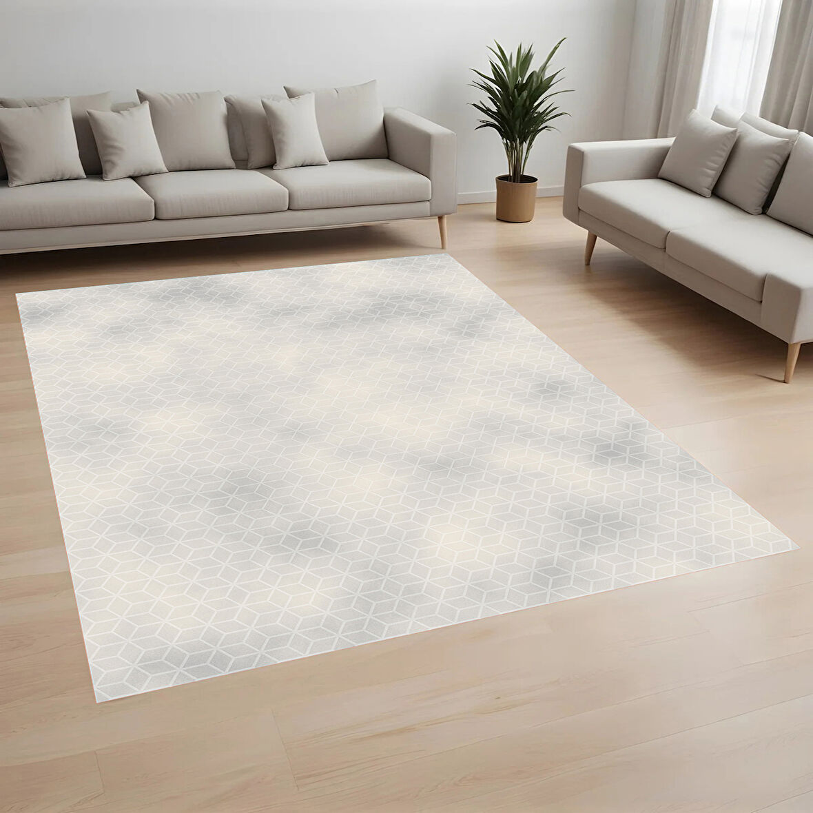 Eliana Home Dijital Baskı Yıkanabilir Kaymaz Taban Salon Halısı Ve Yolluk LN085-FNL372