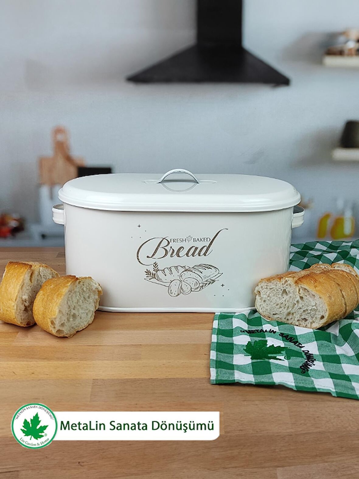 Metal Kapaklı Ekmeklik (Bread Baskılı)