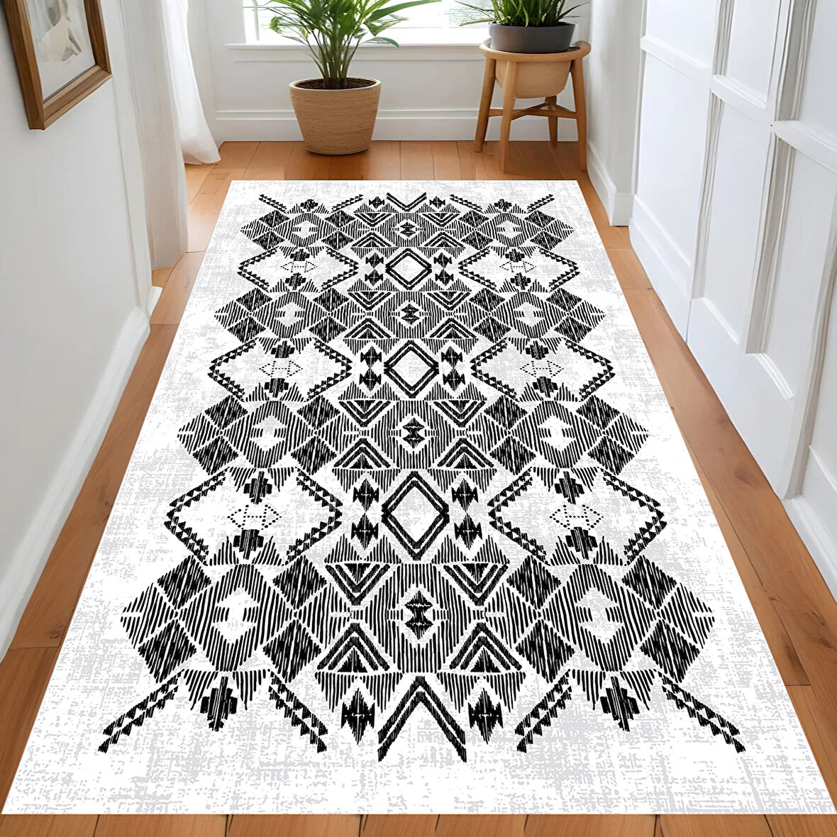 Eliana Home Dijital Baskı Yıkanabilir Kaymaz Taban Salon Halısı Ve Yolluk LN131-FNL436