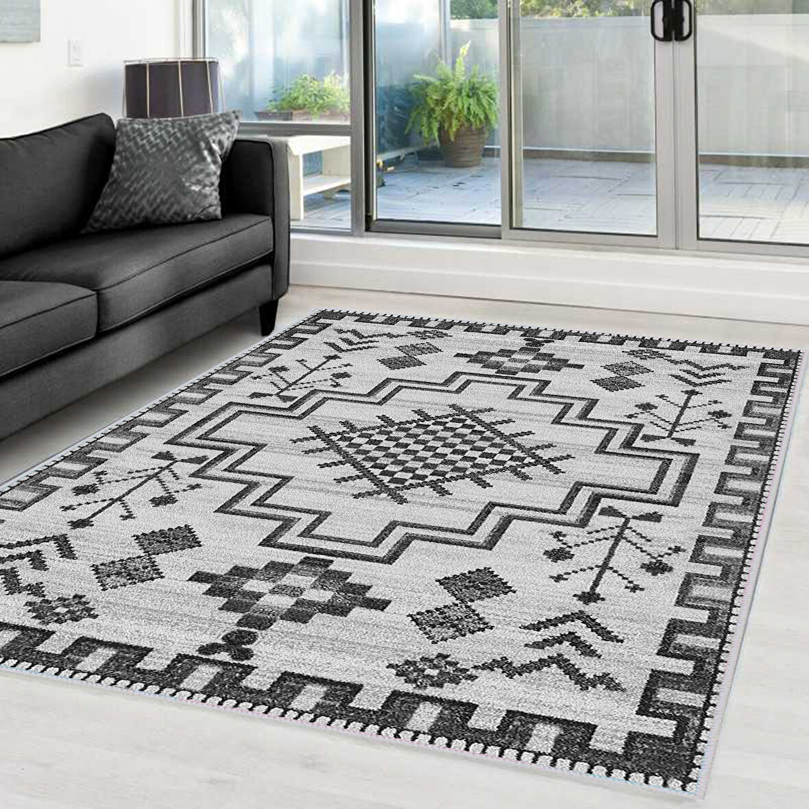 Dijital Baskı Yıkanabilir Kaymaz Taban Salon Halısı Ve Yolluk LNA0016-SD807