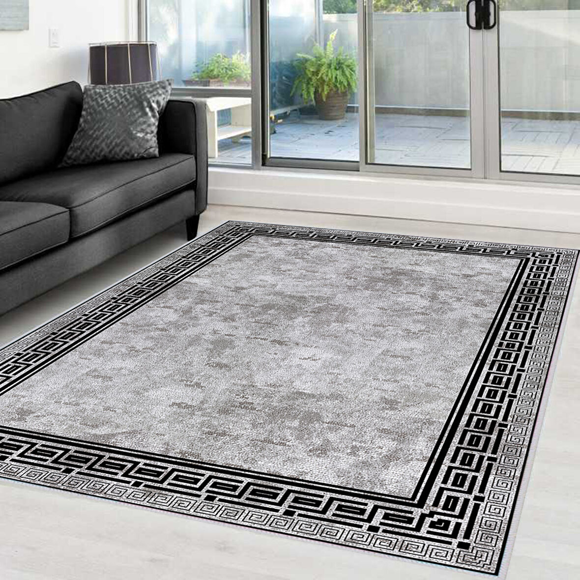 Eliana Home Dijital Baskı Yıkanabilir Kaymaz Taban Salon Halısı Ve Yolluk  LNA0022-sd863
