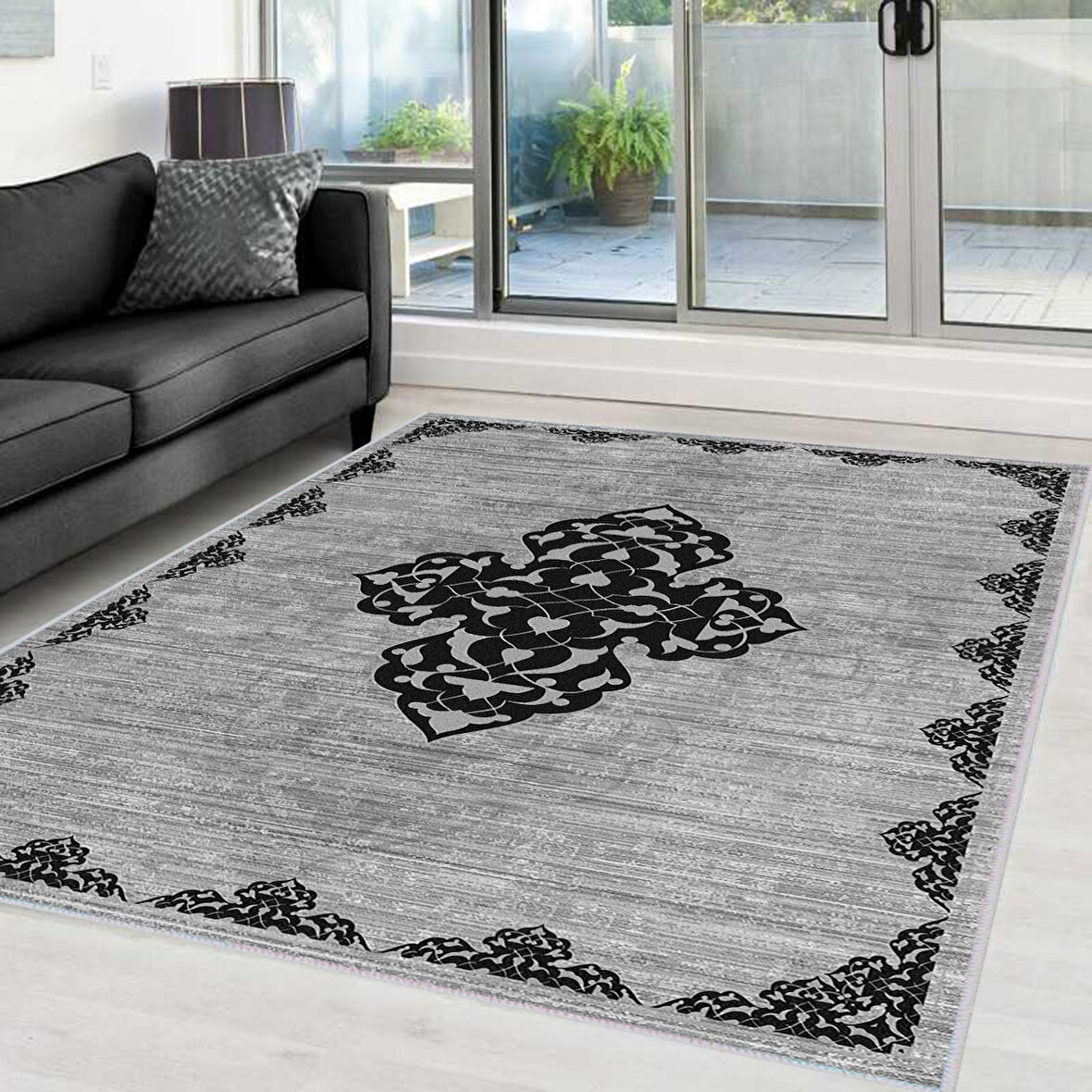 Dijital Baskı Yıkanabilir Kaymaz Taban Salon Halısı Ve Yolluk LNA0041-SD1086