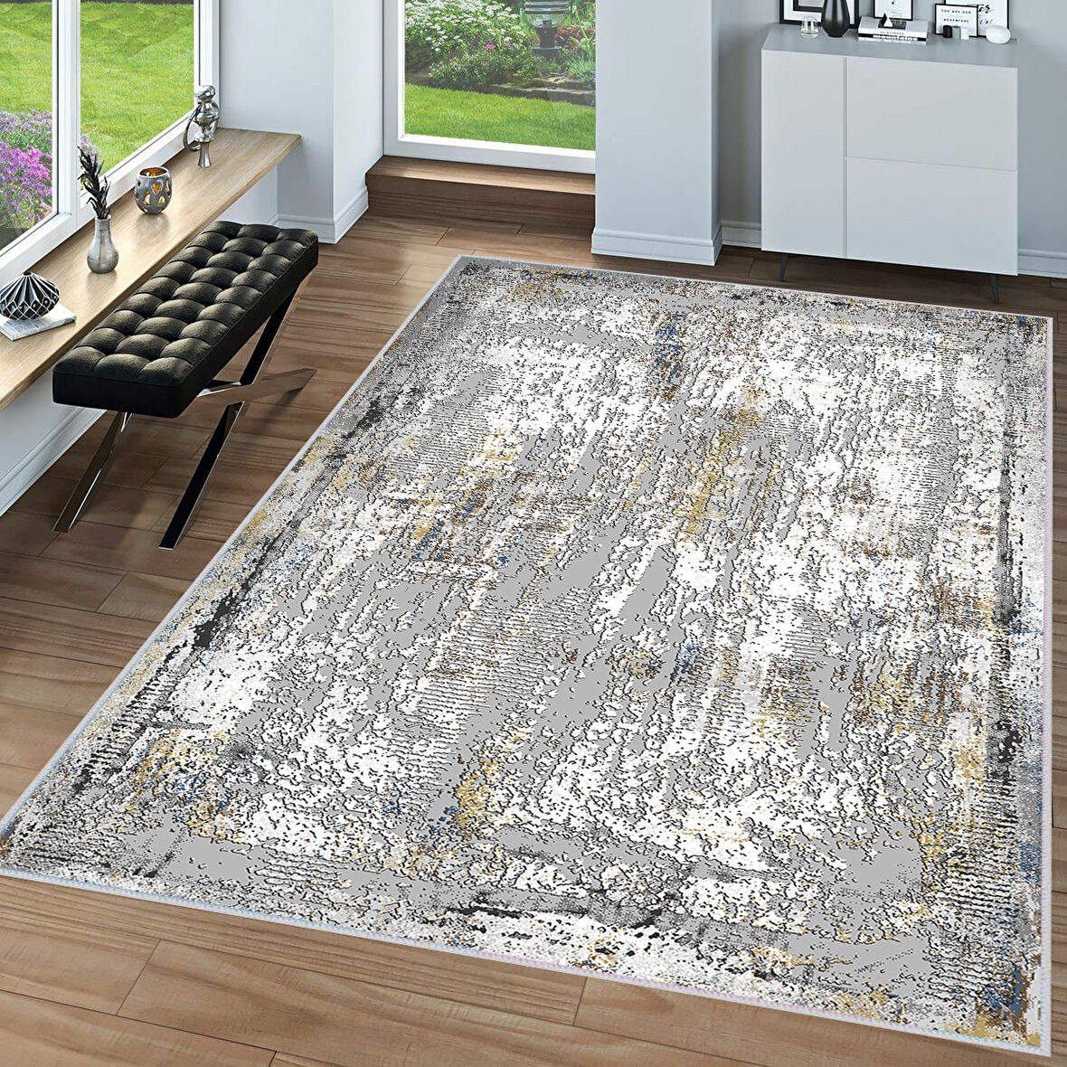 Dijital Baskı Yıkanabilir Kaymaz Taban Salon Halısı Ve Yolluk LNA0060-SM10