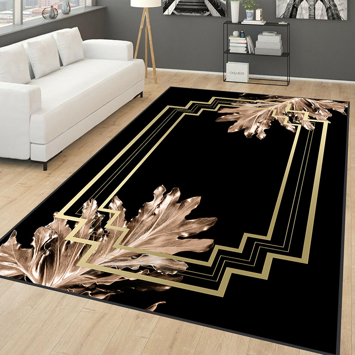 Dijital Baskı Yıkanabilir Kaymaz Taban Salon Halısı Ve Yolluk LNA0076-SD642