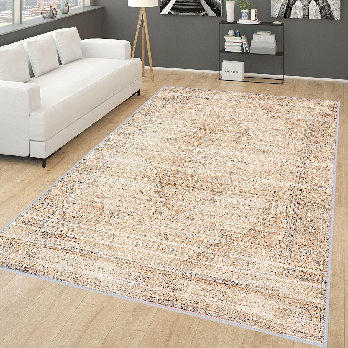Dijital Baskı Yıkanabilir Kaymaz Taban Salon Halısı Ve Yolluk LNA0137-SD420