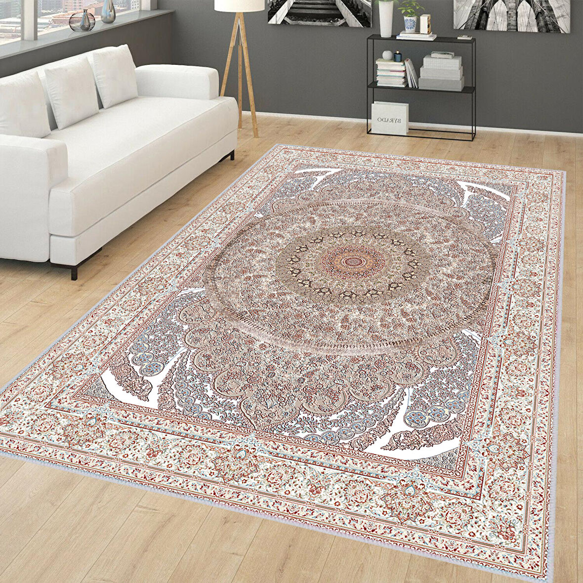 Dijital Baskı Yıkanabilir Kaymaz Taban Salon Halısı Ve Yolluk LNA0139-SD422