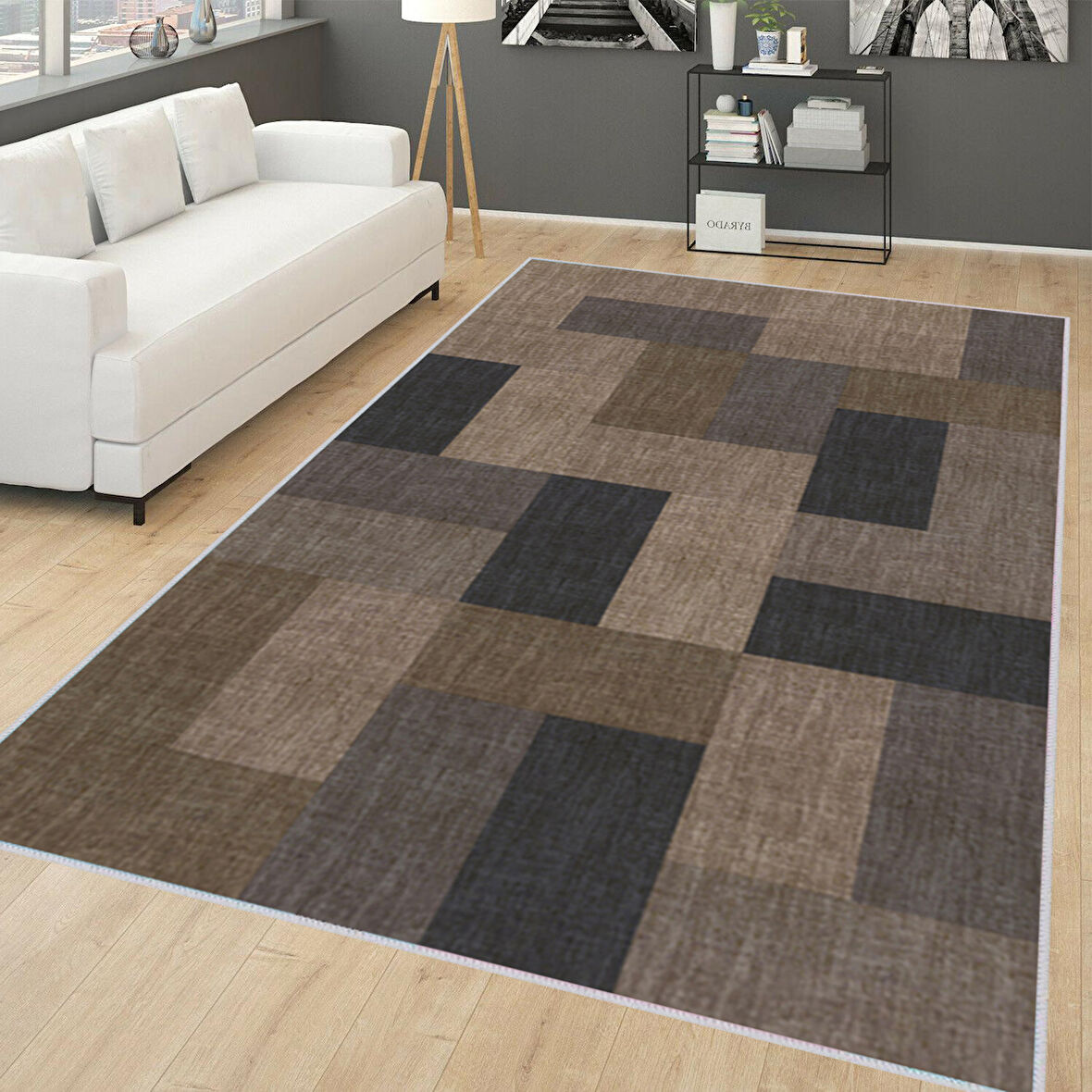 Dijital Baskı Yıkanabilir Kaymaz Taban Salon Halısı Ve Yolluk LNA0152-SD368