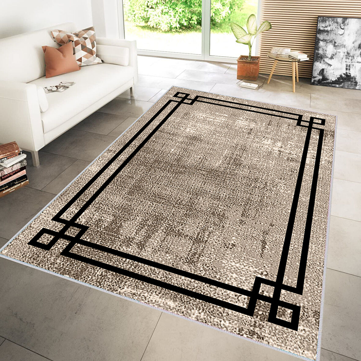 Dijital Baskı Yıkanabilir Kaymaz Taban Salon Halısı Ve Yolluk LNA0154-SD571