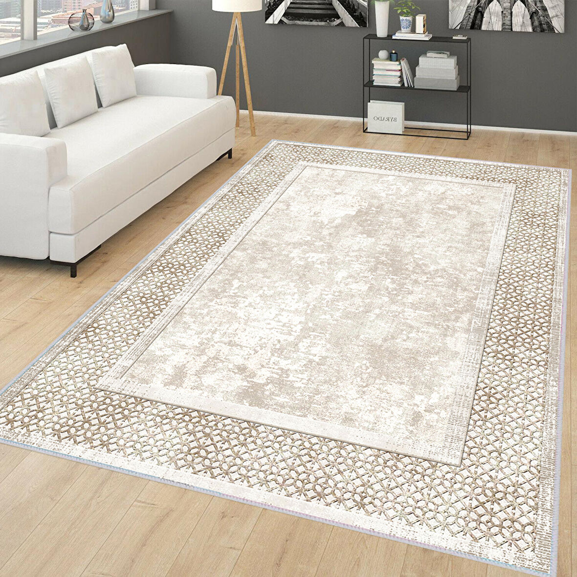 Eliana Home Dijital Baskı Yıkanabilir Kaymaz Taban Salon Halısı Ve Yolluk  LNA0171-sd704