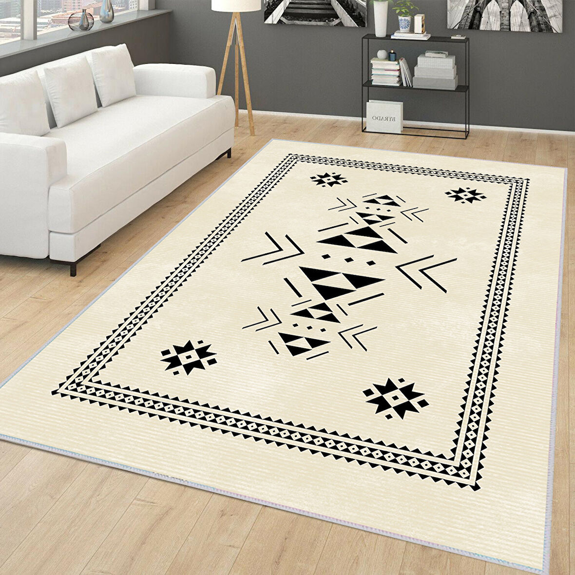 Dijital Baskı Yıkanabilir Kaymaz Taban Salon Halısı Ve Yolluk LNA0175-SD861