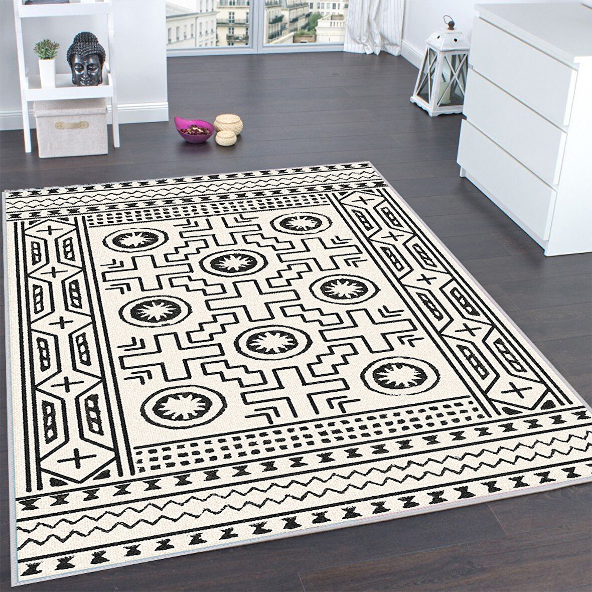 Dijital Baskı Yıkanabilir Kaymaz Taban Salon Halısı Ve Yolluk LNA0176-SD930