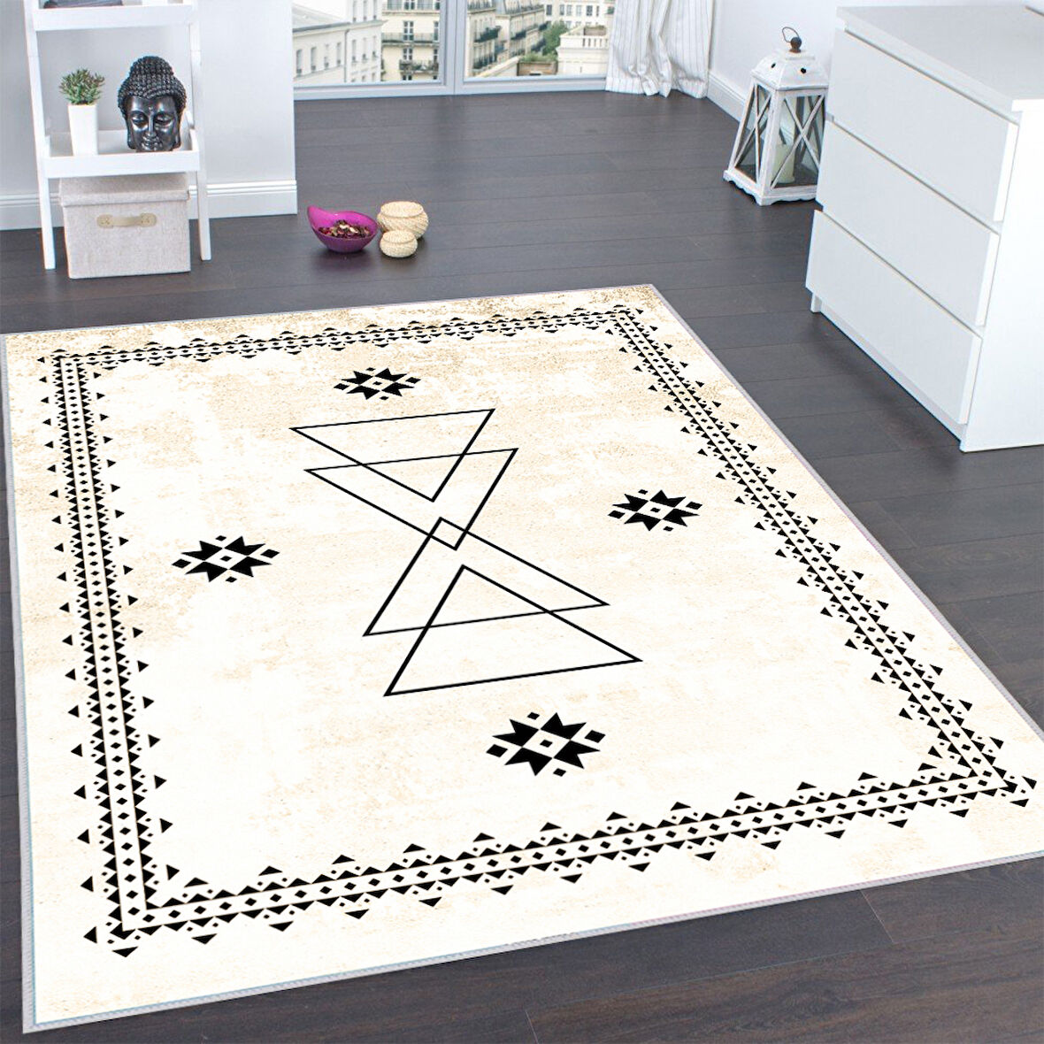 Dijital Baskı Yıkanabilir Kaymaz Taban Salon Halısı Ve Yolluk LNA0179-SD1033