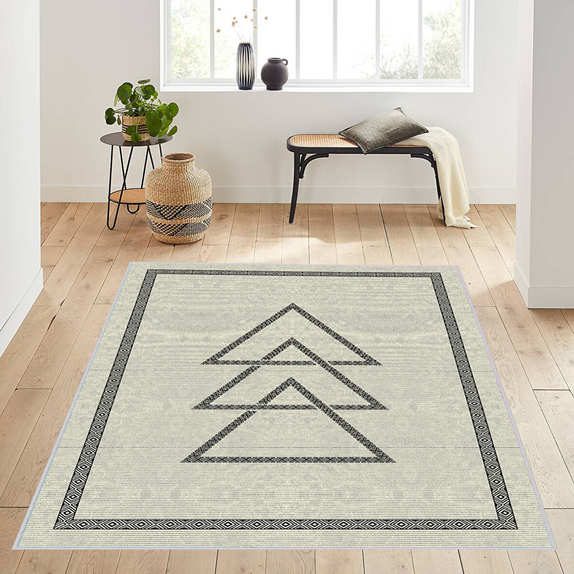 Dijital Baskı Yıkanabilir Kaymaz Taban Salon Halısı Ve Yolluk LNA0180-SD1065