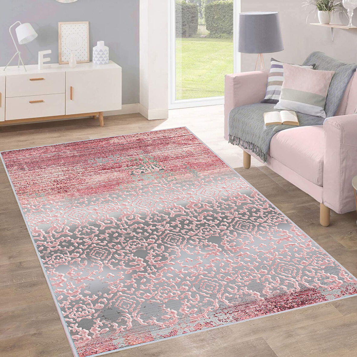 Dijital Baskı Yıkanabilir Kaymaz Taban Salon Halısı Ve Yolluk LNA0200-SD384