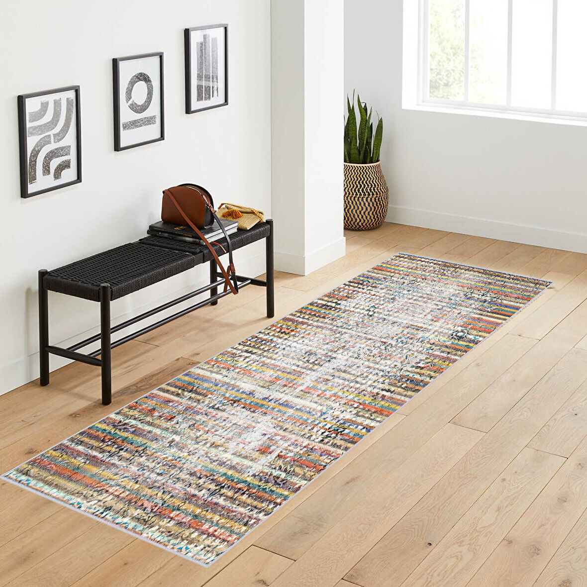 Dijital Baskı Yıkanabilir Kaymaz Taban Salon Halısı Ve Yolluk LNA0206-SD230