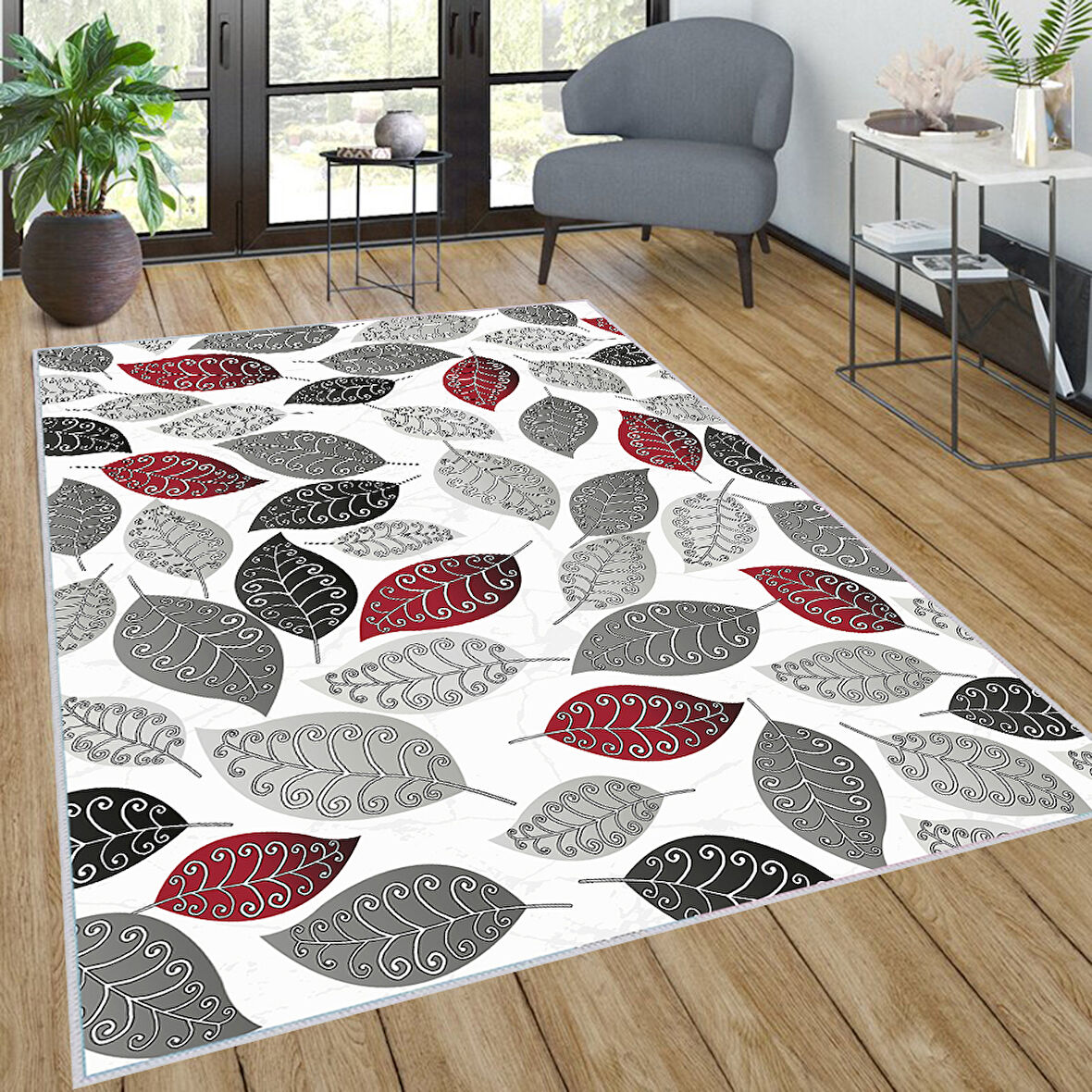 Dijital Baskı Yıkanabilir Kaymaz Taban Salon Halısı Ve Yolluk LNA0253