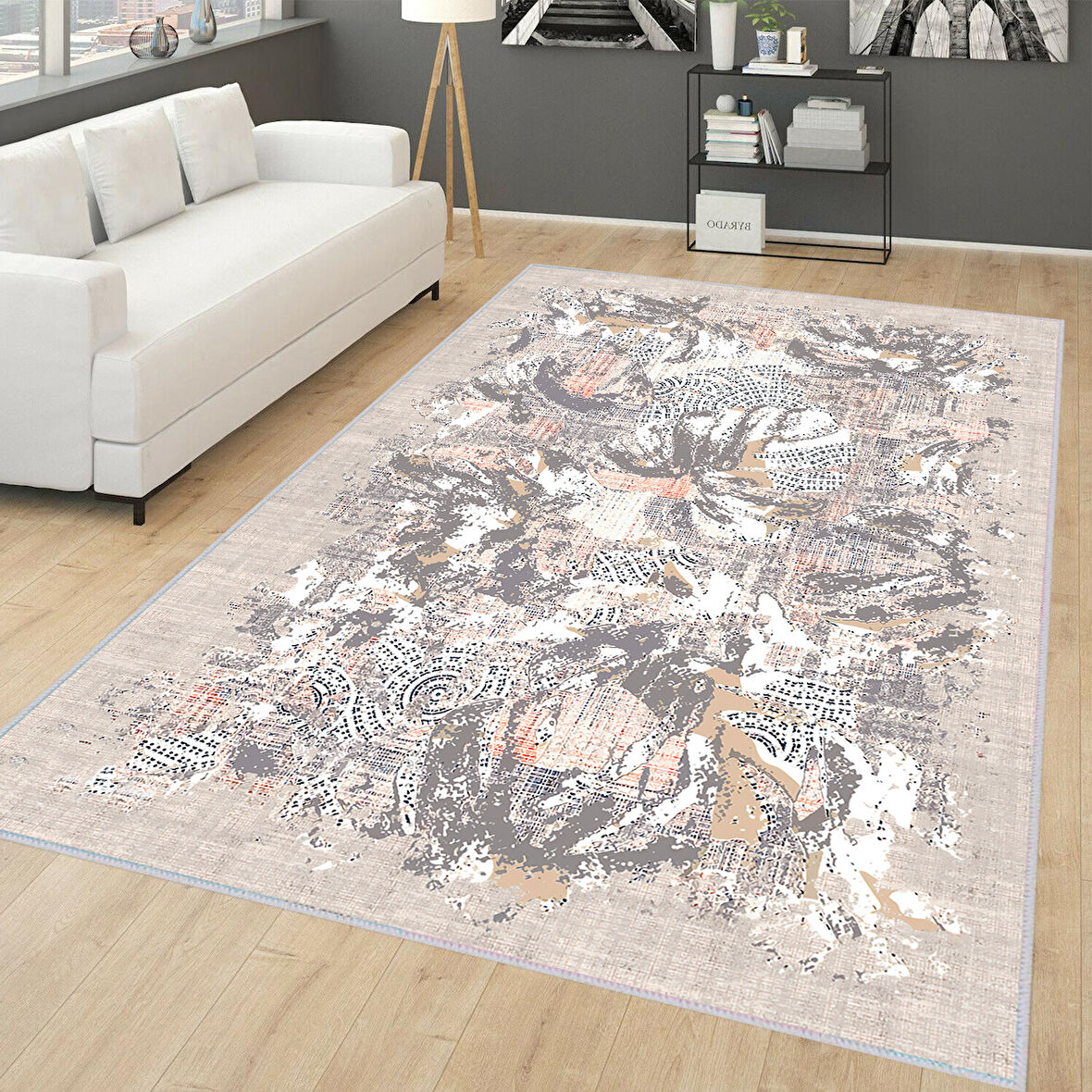 Dijital Baskı Yıkanabilir Kaymaz Taban Salon Halısı Ve Yolluk LNA0259