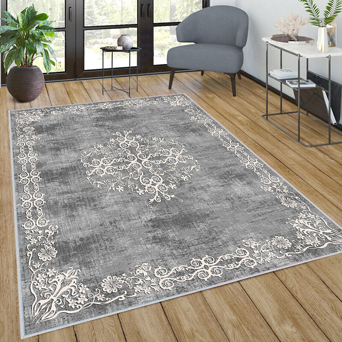 Dijital Baskı Yıkanabilir Kaymaz Taban Salon Halısı Ve Yolluk LNA0260