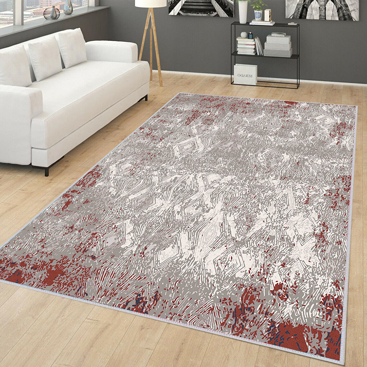 Dijital Baskı Yıkanabilir Kaymaz Taban Salon Halısı Ve Yolluk LNA0264