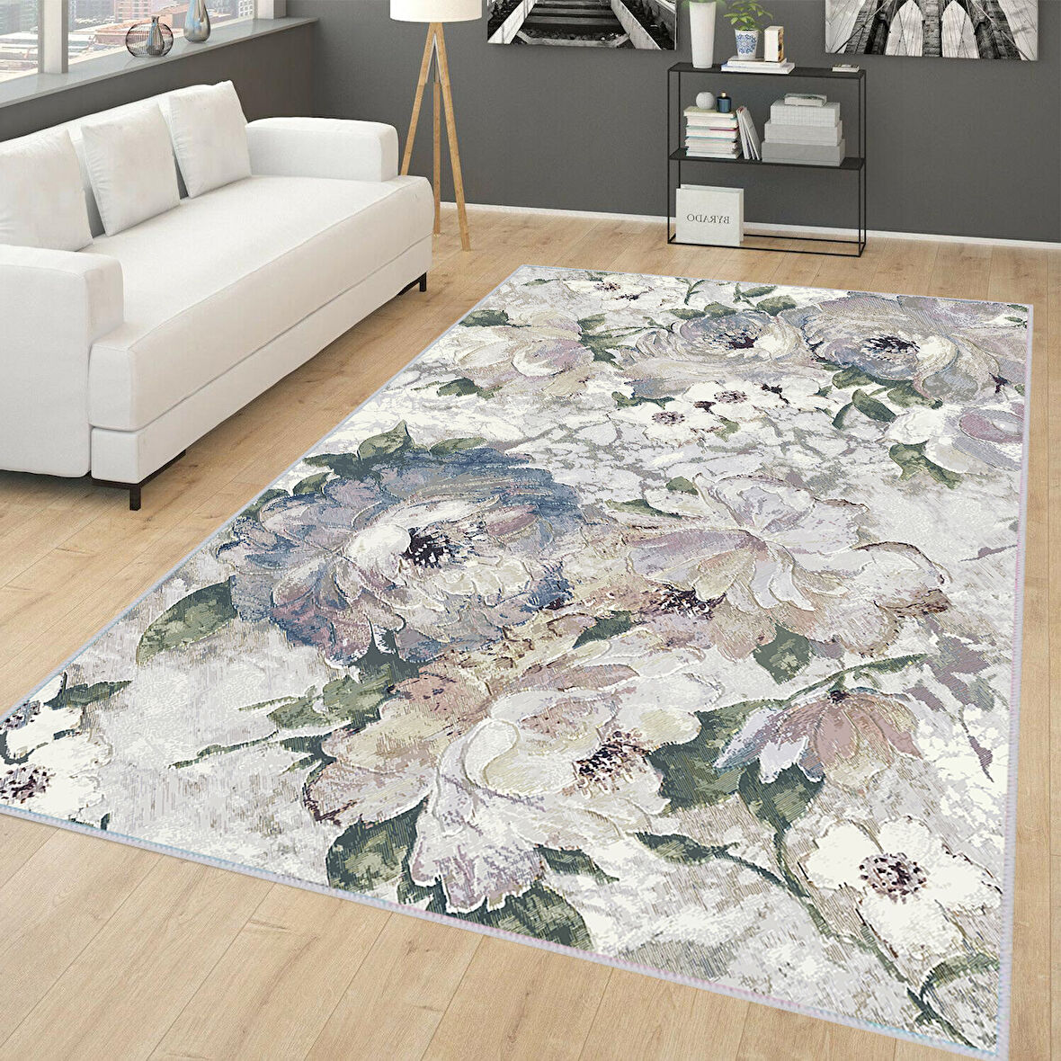 Dijital Baskı Yıkanabilir Kaymaz Taban Salon Halısı Ve Yolluk LNA0269