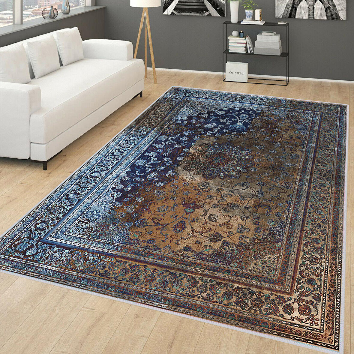 Dijital Baskı Yıkanabilir Kaymaz Taban Salon Halısı Ve Yolluk LNA0272