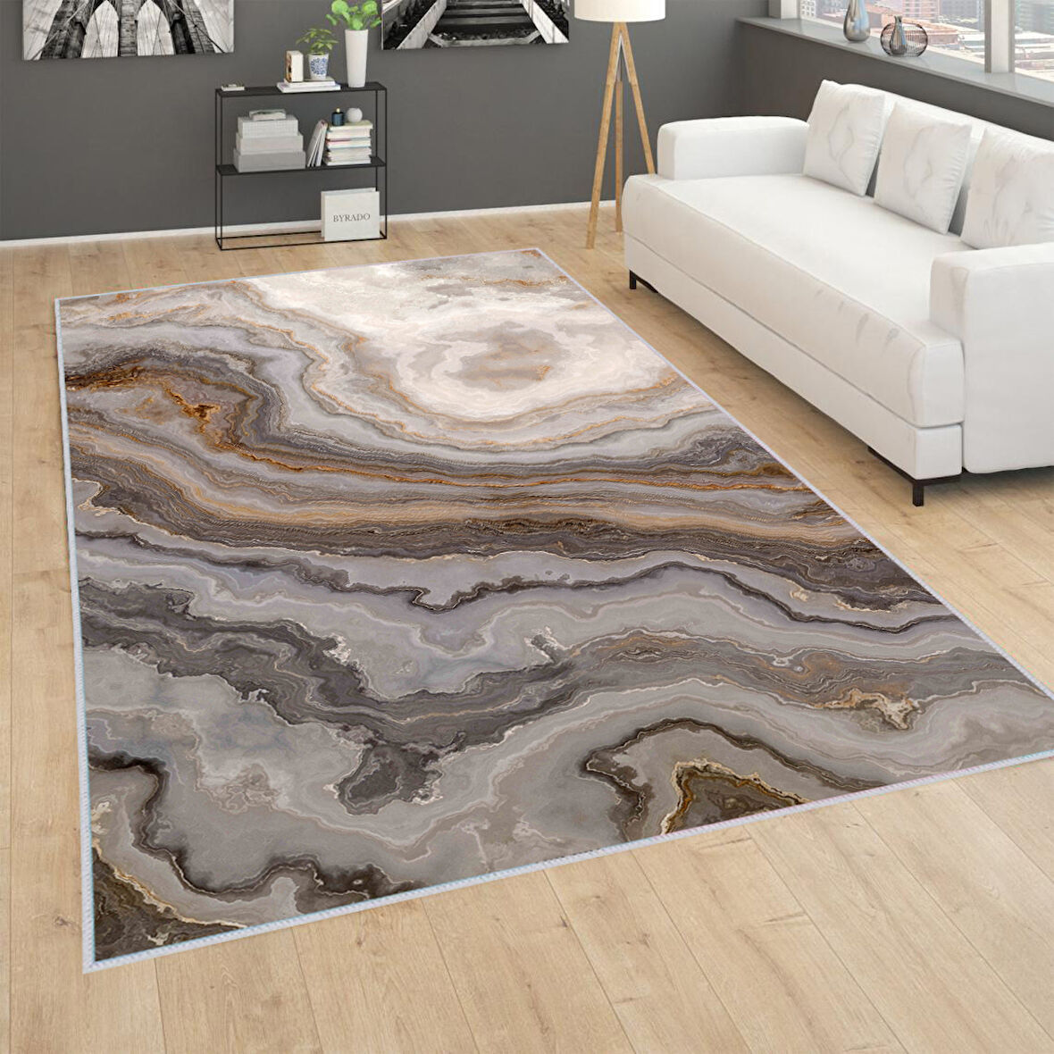 Dijital Baskı Yıkanabilir Kaymaz Taban Salon Halısı Ve Yolluk LNA0275