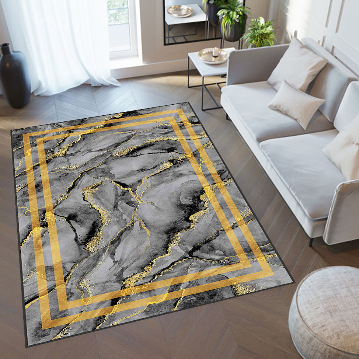 Dijital Baskı Yıkanabilir Kaymaz Taban Salon Halısı Ve Yolluk LNA0310-SD004