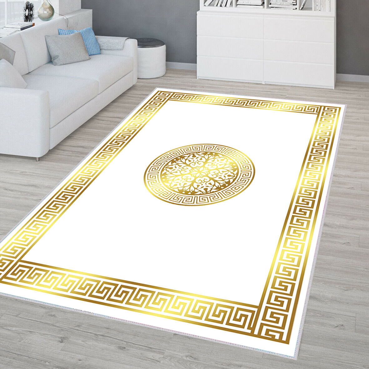 Dijital Baskı Yıkanabilir Kaymaz Taban Salon Halısı Ve Yolluk LNA0327-SM46